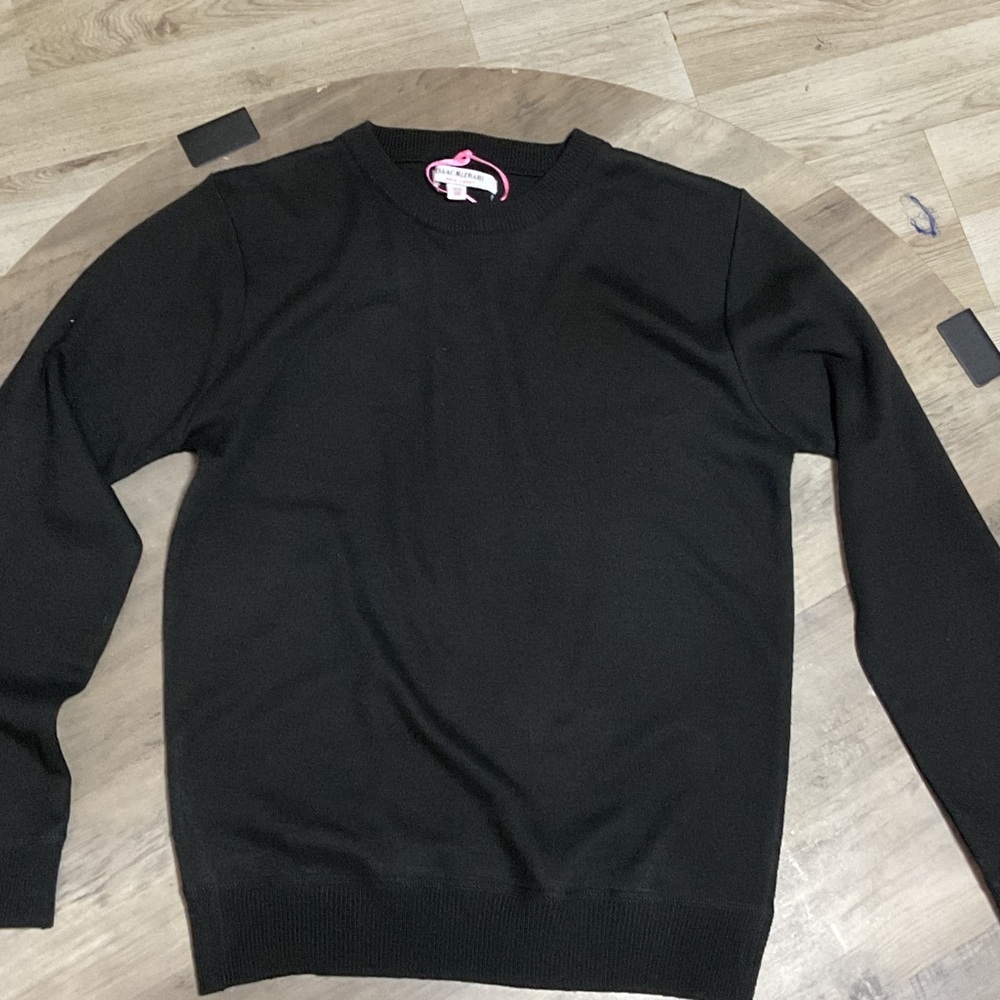 Isaac Mizrahi Men's Black Crewneck Sweater